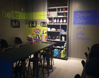 Nossa sala de aula estilo americano, com decoração moderna e inspiradora